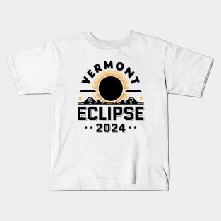 Vermont Eclipse 2024 | Total Solar Eclipse Kids T-Shirt